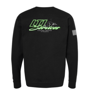 LTI Neon Green Black Crewneck Sweatshirt