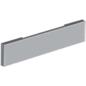 18" Chrome Plated Blind Mount Bumper, Box Ends w/ Mounting Plate - PB & KW