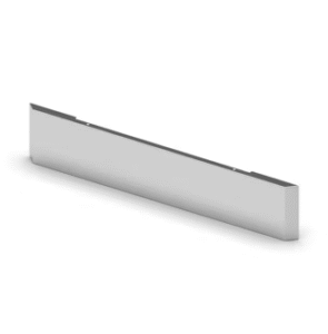 20" Chrome Plated Blind Mount Bumper, Miter Ends w/ Mounting Plate - PB & KW