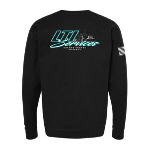 LTI Turquoise Black Crewneck Sweatshirt